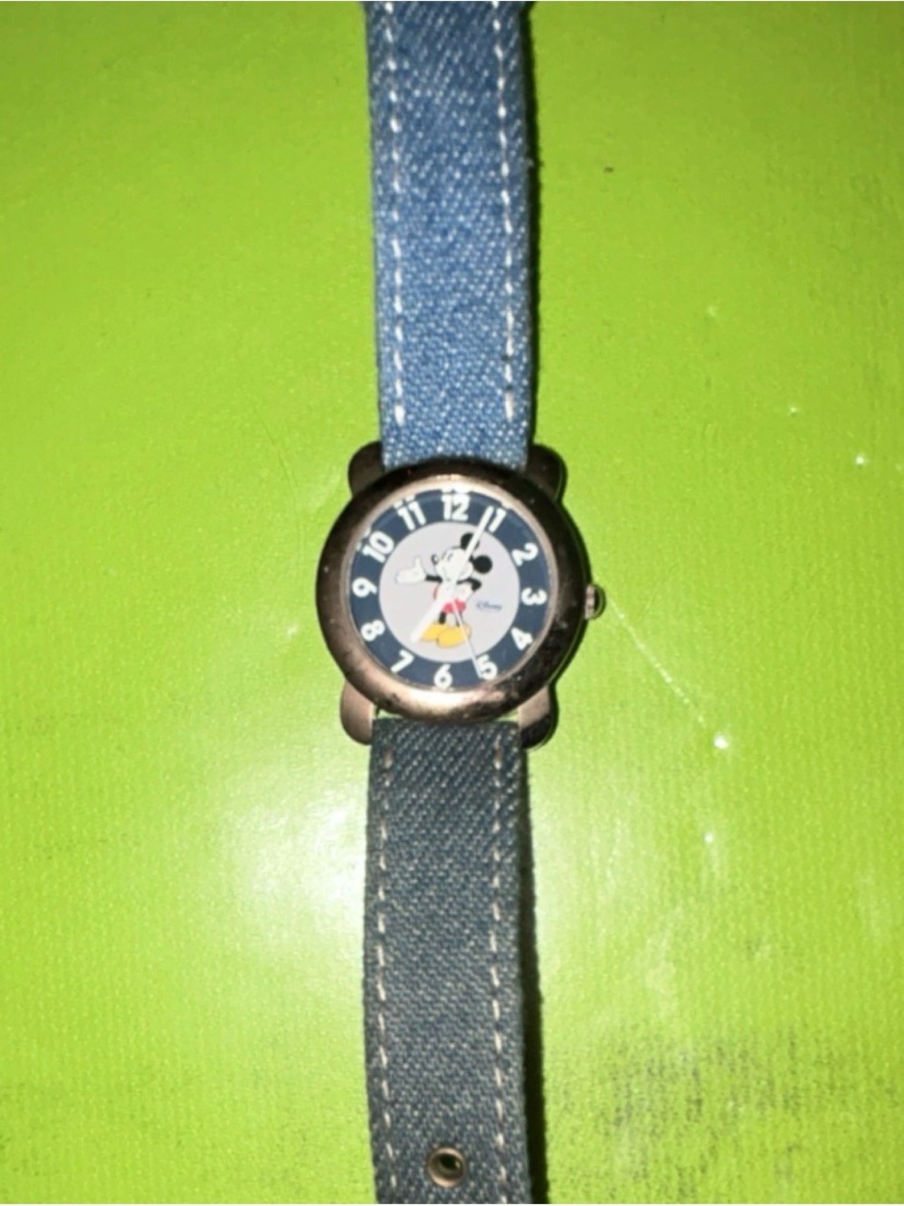 Disney Blue Denim Strap Mickey Mouse Watch